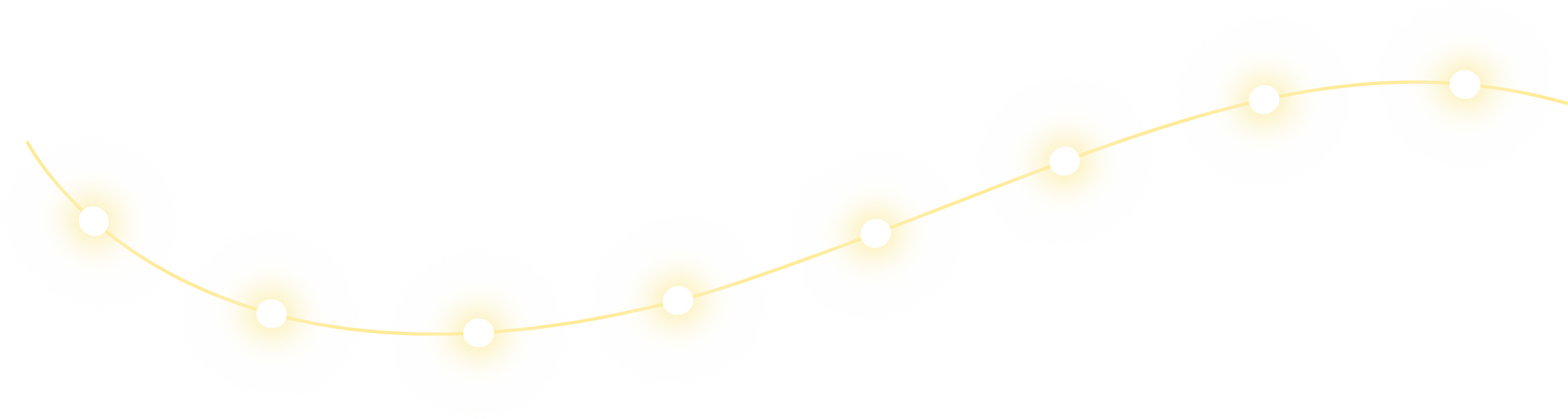 Glowing Christmas Lights Illustration